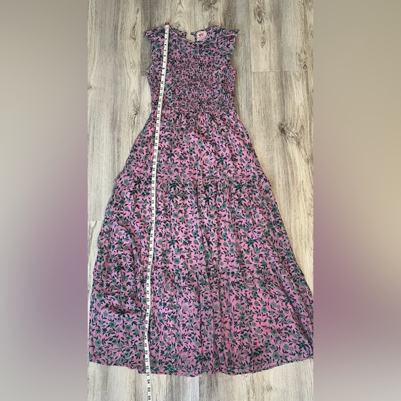 Banjanan Pink and Green Floral Maxi Dress Size Small - Picture 8 of 12